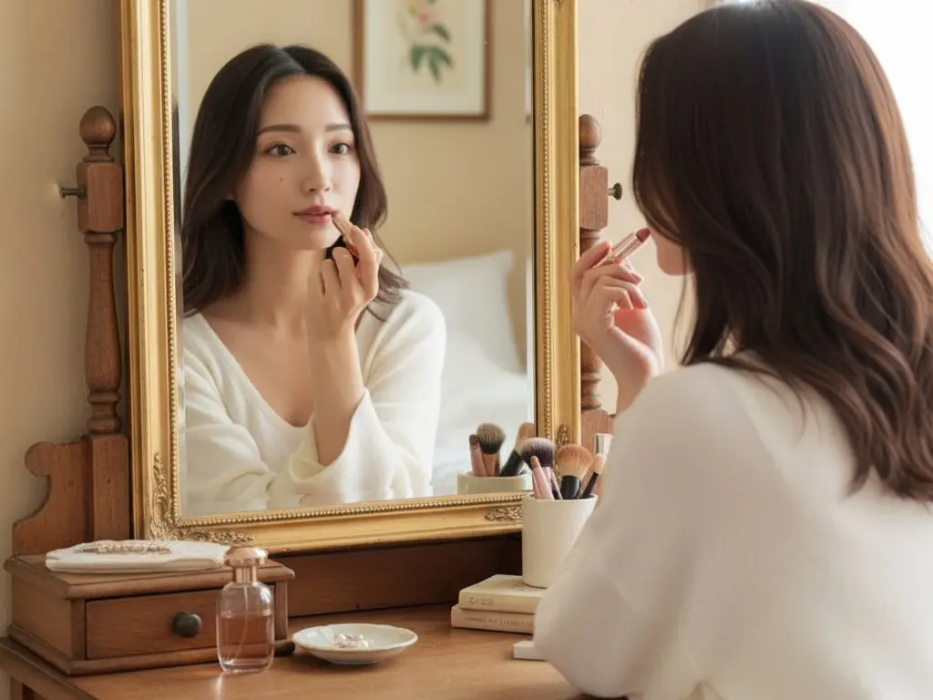 リップをしている女性